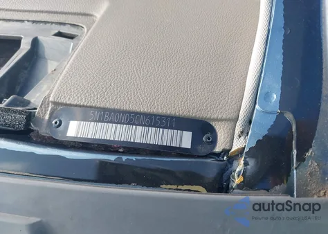 2012 Nissan Armada Sl из США, поврежденный, VIN 5N1BA0ND5CN615311